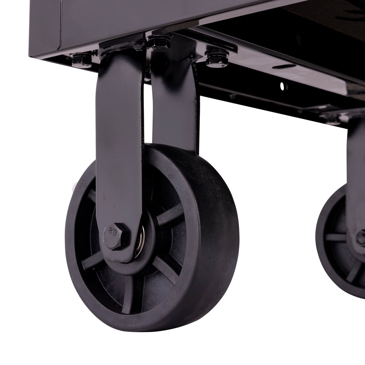 SGS 56in Roller Cabinet and Top Hutch | 8 Drawers | Black